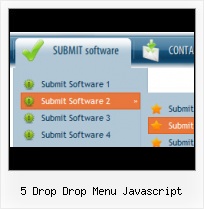 Javascript Press Button Drop Down Menu Fancy HTML Menu