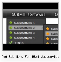 Submenu Menu Html Javascript Silver Buttons Gif