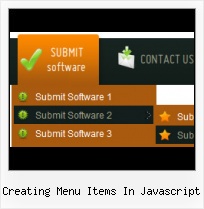 Javascript Horizontal Menu Selected Web Graphic Tabs