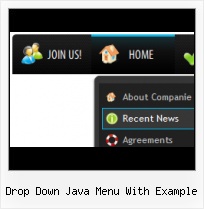 Javascript Simple Text Menu Hover Button Creator