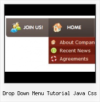 Simple Java Drop Down Menu Bar Slide Down Menu