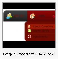 Simple Menu Bar With Javascript HTML Form Style Direction