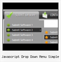 Javascript Mouse Menu Button Images Green