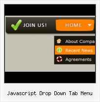 Javascript Drop Down Horizontal Menu Home Button HTML Web Page