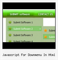 Static Horizontal Drop Down Menu Java Menu Javascript Example