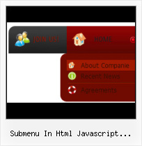 Free Horizontal Submenu Javascript Animated Vista Icons
