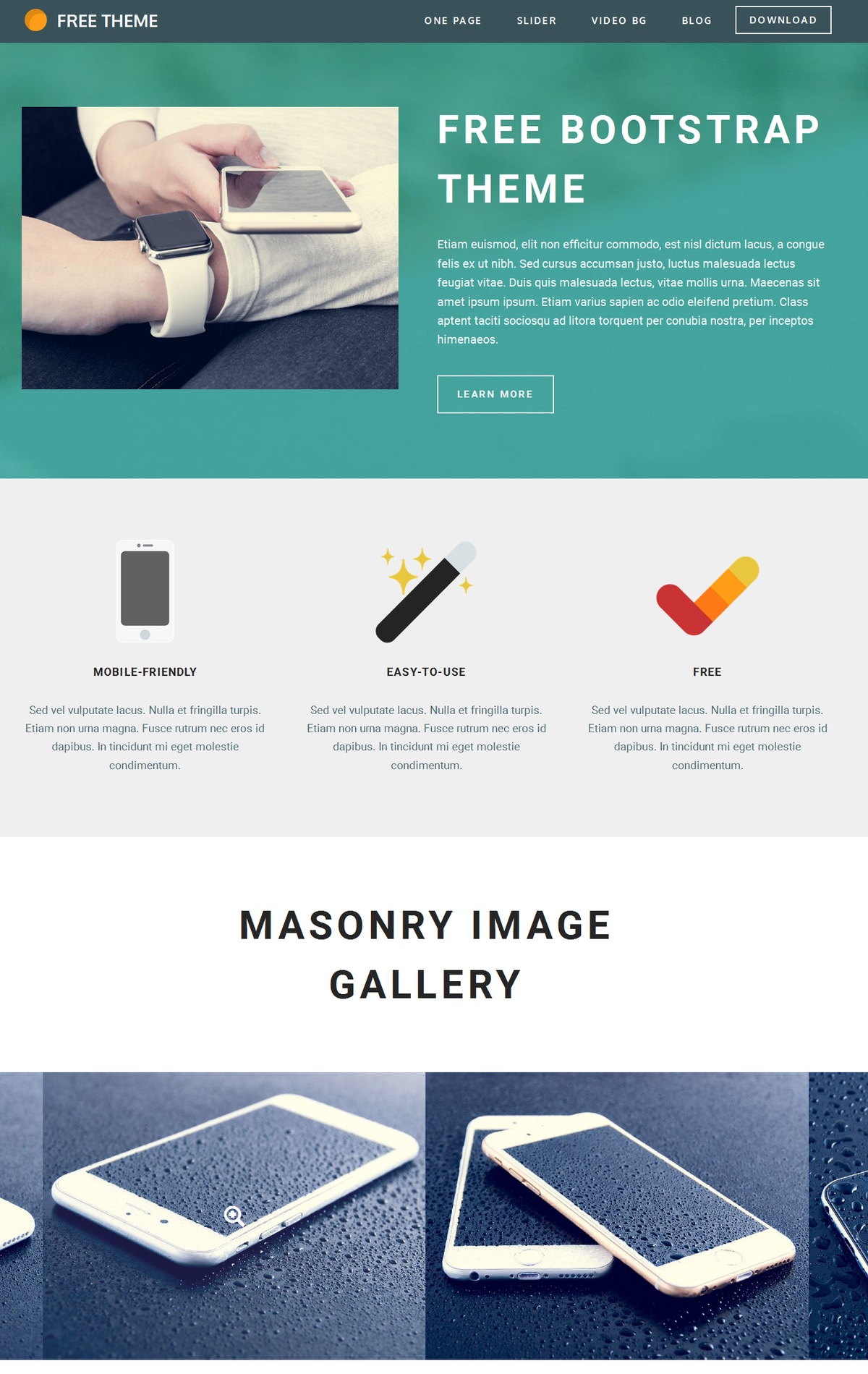 CSS3 Bootstrap Portfolio Theme