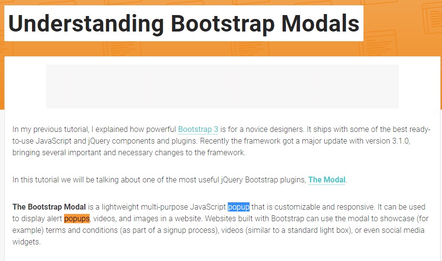  One more  helpful  content  concerning Bootstrap Modal Popup