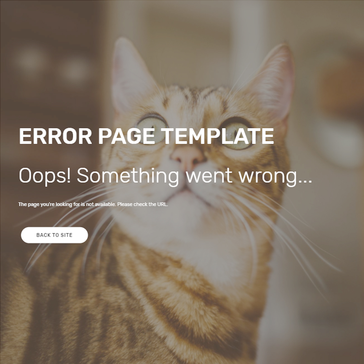 CSS3 Bootstrap Error Templates