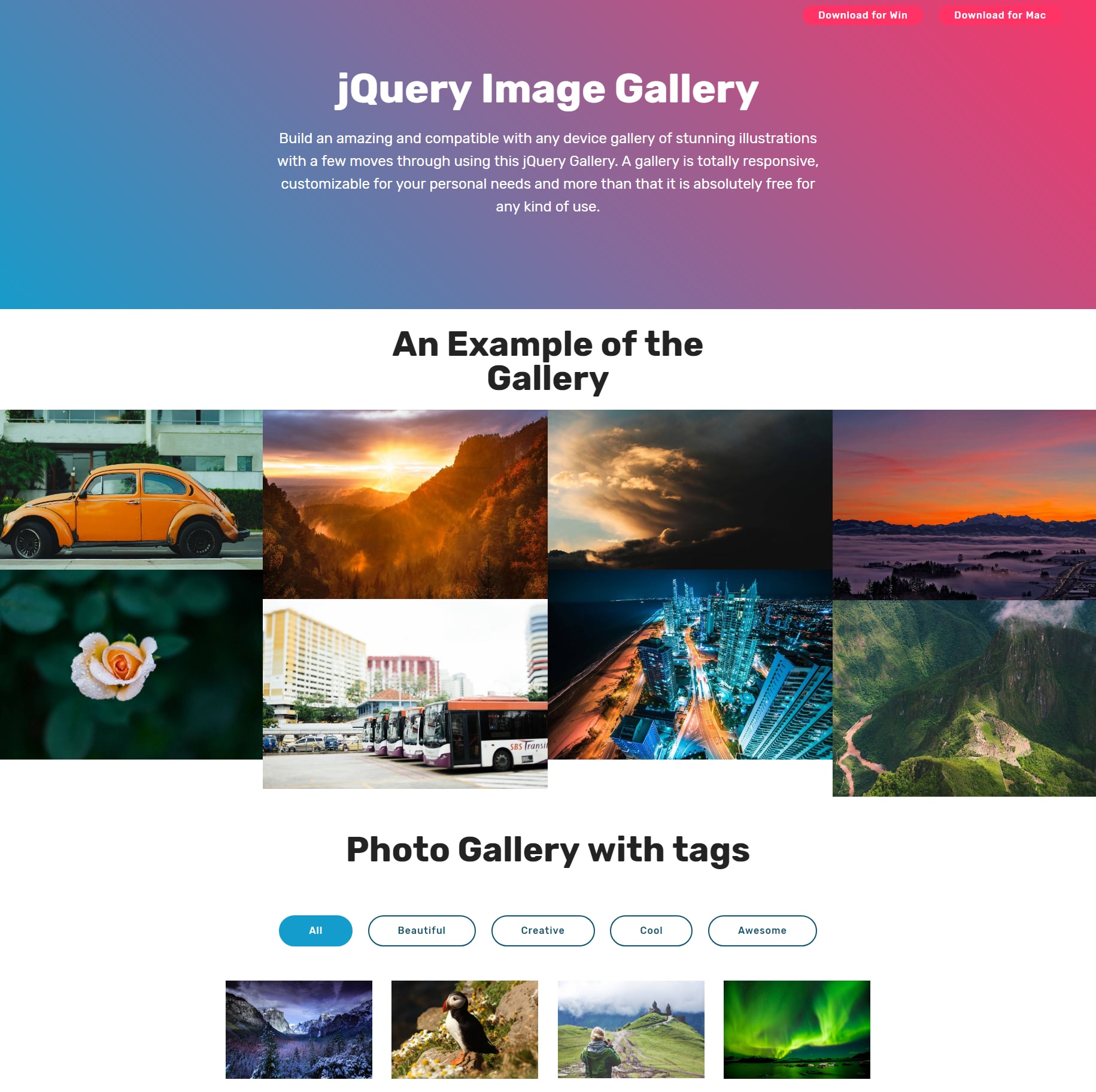 Responsive Bootstrap Photo Gallery