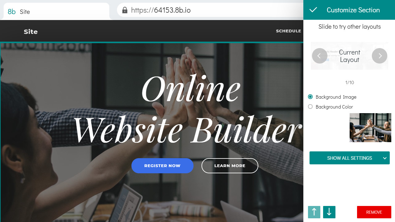 quick n easy web builder mobile site builder