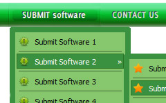 Button Web Design XP Vista Javascript Menu Tutorial Offset