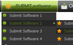 mouse over horizontal submenus in javascript Interactive Buttons Front Page Download