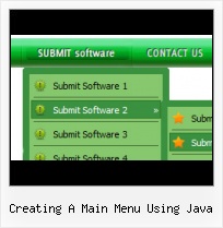 Java Create Menu Aligning Buttons On A Web Page