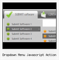 Drop Down Menu Icons Java Script Site Navigation Buttons HTML