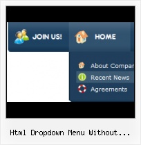 Drop Down Menu Templates Using Javascript Online Button Generator