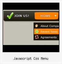 Expanding Sidebar Menu Javascript Button Graphic HTML