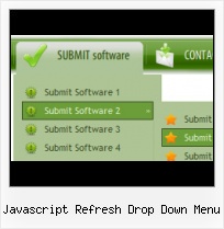 Javascript Dropdown Menu Toggling Contents Style XP Glass Appearance