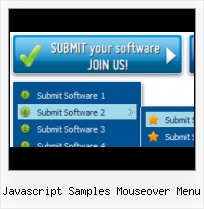 Horizontal Javascript Drop Down Menu Custom Button Graphics