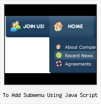 Sample Javascript Mouse Over Menu Colored Button Links